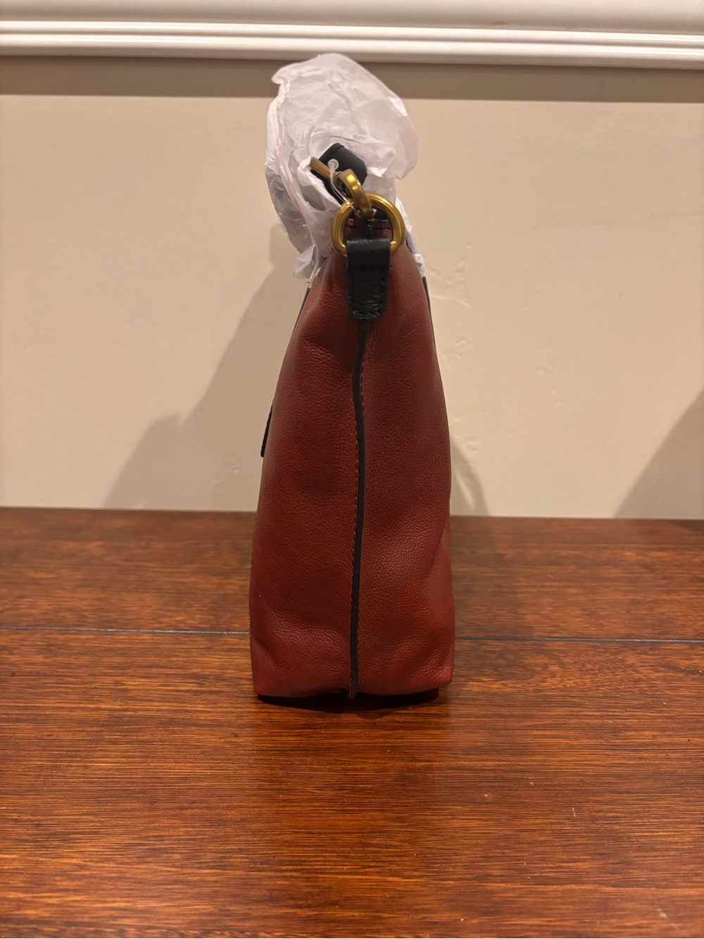 Fossil Black and Brown Skylar Satchel - Picture 7 of 11